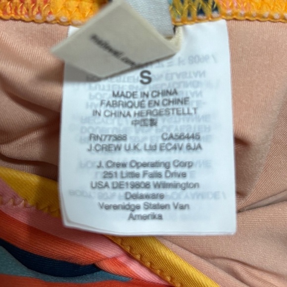 Madewell Vibrant Striped One Piece Swimsuit Sz S SKU 2 - Picture 5 of 6